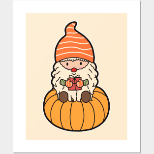 Cute Gnome Happy Thanksgiving Posters and Art